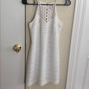 White lily pulitzer mini dress